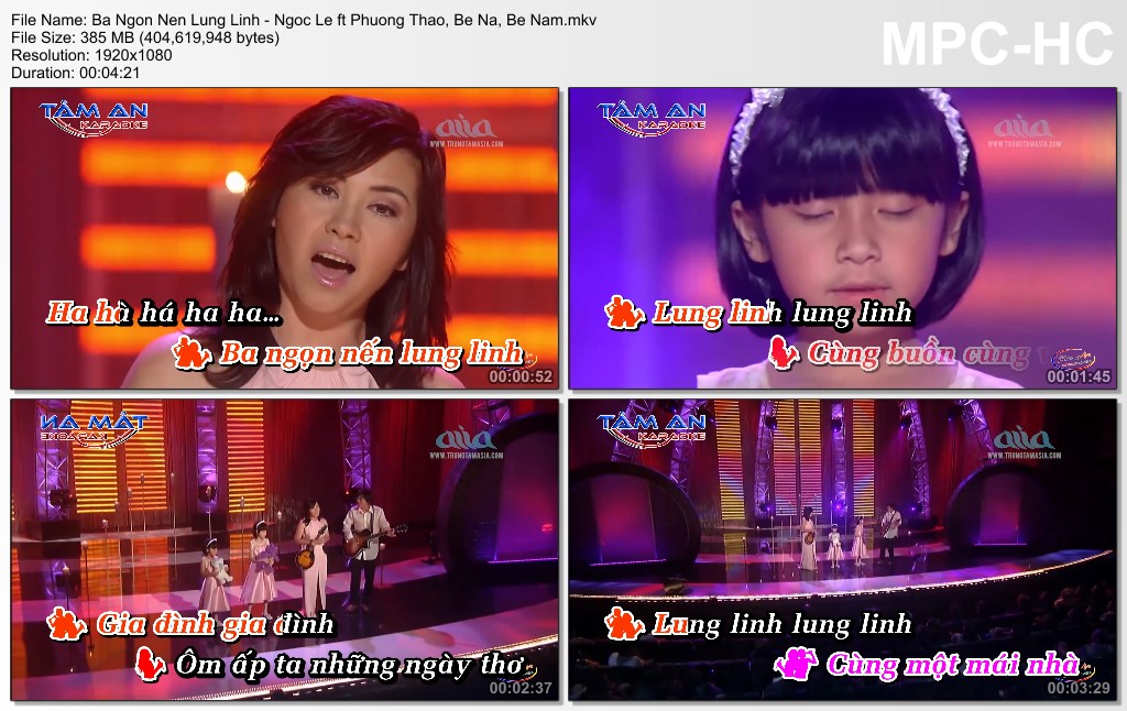 Ba Ngon Nen Lung Linh - Ngoc Le ft Phuong Thao, Be Na, Be Nam.mkv_thumbs_[2021.03.03_14.25.54].jpg