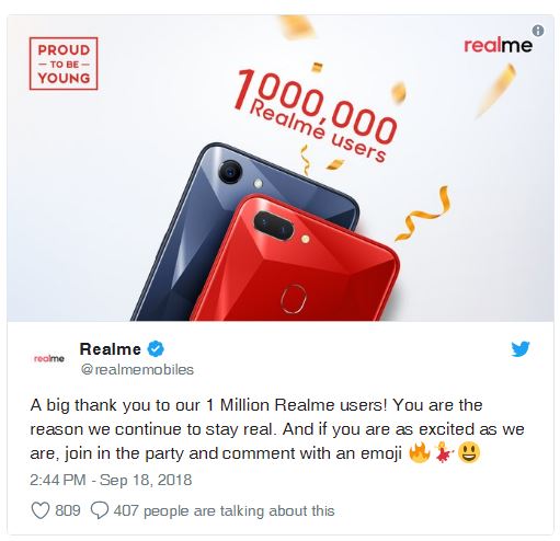 Realme - 1 million users.JPG