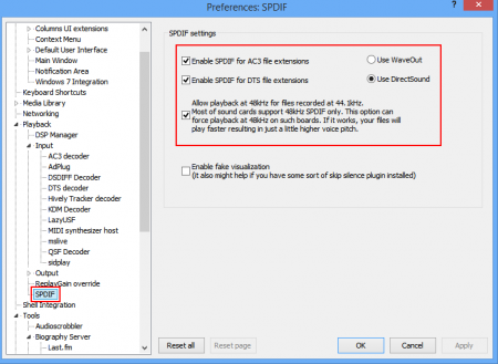Foobar2000 - SPDIF Settings.png